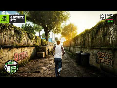 GTA San Andreas Remake RTX 5090 FULL GAME All Missions 4K Gameplay! GTA SA Remastered Graphics Mod