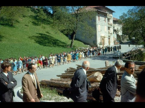 Processione dell'Assunta 15 agosto 1968 alla Quadra nelle Giudicarie