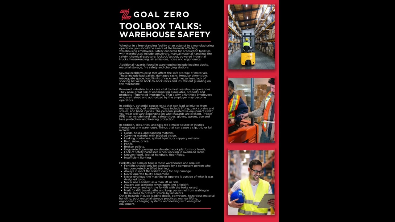 Toolbox Talk Series: Warehouse Safety