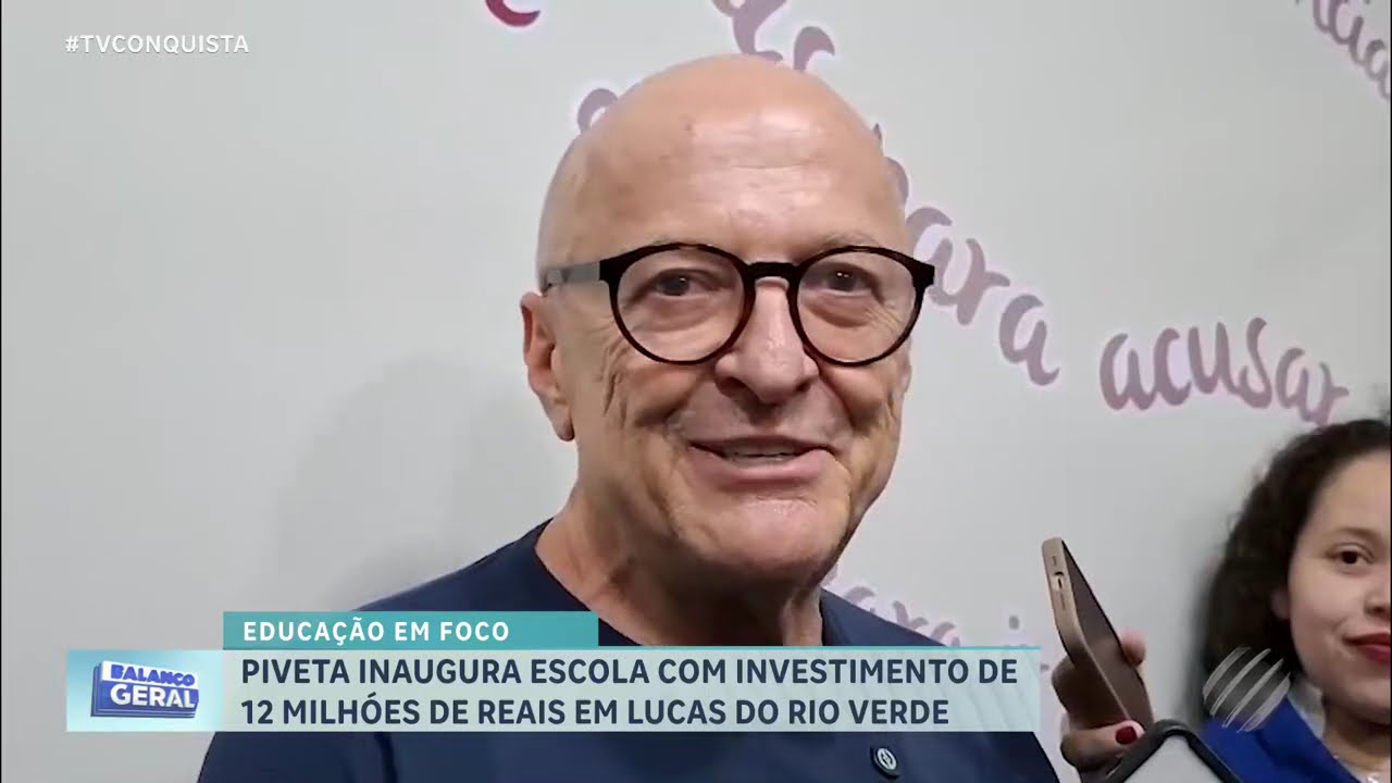 Governador Otaviano Pivetta inaugura escola de R$ 12 milhões em Lucas do Rio Verde