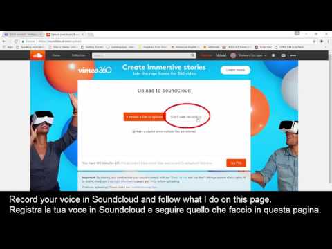 Soundcloud tutorial -- Record your voice