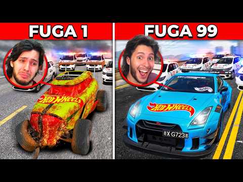 With each escape, my Hot Wheels car gets better!! (GTA 5 RP)