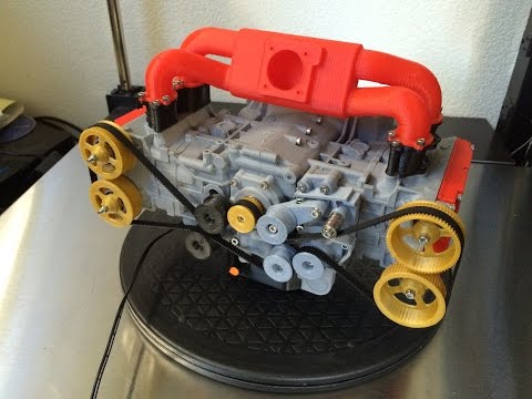 3D Printed Subaru EJ20 WRX Engine - Functional Model