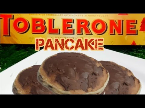 Toblerone pancake #musfirahkhan #viral #easy #dailyroutine #youtube #toblerone #youtuber #baking