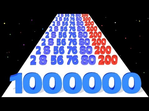 Merge Master Number Run 3D - Max Level Satisfying Mobile Gameplay New Update Part 2