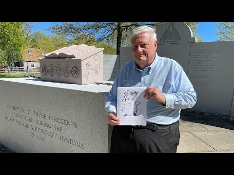 Ms. Pear visits the Salem Village Witchcraft Victims' Memorial - Danvers Historical Society