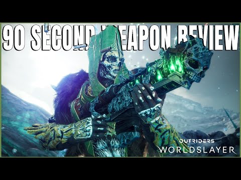 OUTRIDERS - WORLDSLAYER DEATHSCAPE Legendary Assault Rifle - 90 Second Review Ep 1