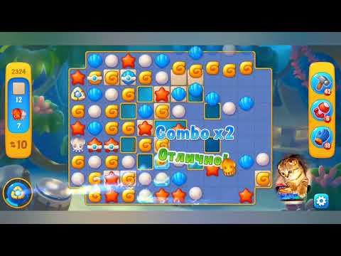 Fishdom 2022, no Boosters,  2324  level  -  прохождение без бустеров,  2324  уровень.