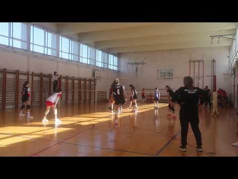 LIGA OSSDŽ za mlađe kadetkinje 2007+   I set utakmica   OK RIBOLA KAŠTELA - OK SPLIT  24.02.2022