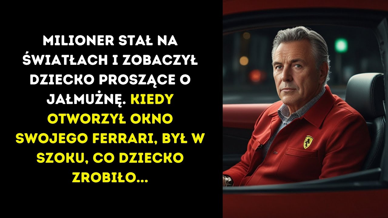 Milioner otwiera okno swojego Ferrari dziecku prosząc o pieniądze i jest zszokowany tym, co zrobiła!