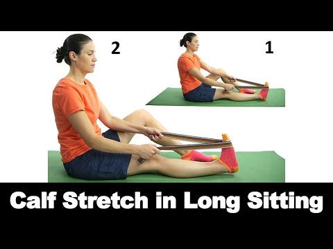 Calf stretch resistance band hotsell