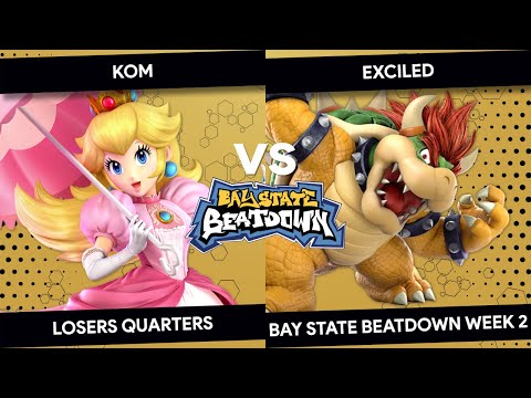 Bay State Beatdown #2 - KOM (Peach) vs Exciled (Bowser) - Losers Quarters