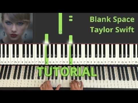 "Blank Space" - Taylor Swift - wykonanie na pianinie, Synthesia, nuty, łatwy tutorial na pianino