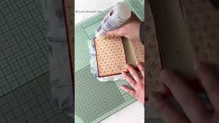 Making a coffee dyed fabric JUNK JOURNAL cover from an old book