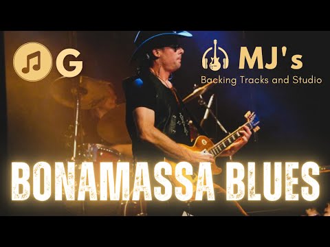 Bonamassa and Clapton style Shuffle Blues in G | Backing Track