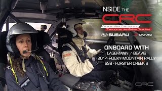 Onboard CRC: Lagemann and Beavis at the 2014 Rocky Mountain Rally