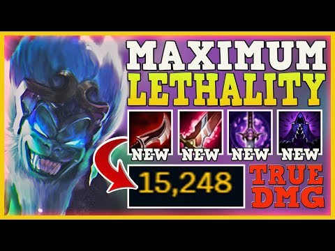 15K TRUE DMG WITH THIS BUILD!! | STACKING UP NEW LETHALITY ITEMS WILL DESTROY YOUR ENEMIES!!