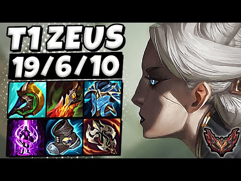 T1 Zeus Camille vs Aatrox [ TOP ] Patch 12.19 Ranked Grandmaster NA ✅