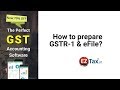 How to prepare GSTR-1 & eFile in EZTax.in Books Accounting Software? - Eztax It Filing Demo