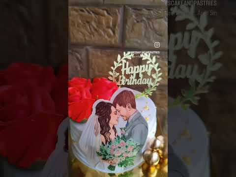 #chocolatecake #anniversarycake #birthdaycake #simpledesign #cakerecipe #couple #cakedesig #cakedeco