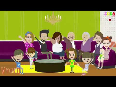 العائلة - فيديو مجمع لتعليم الاطفال افراد العائلة بطريقة ممتعة