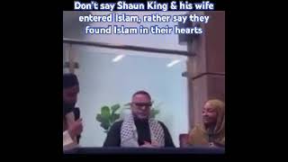 #shaunking & his wife did not enter Islam, they found it. image