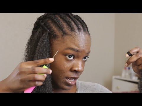 HOW TO CROCHET WITH BRAIDING HAIR: Detailed Tutorial Kanekalon Crochet
