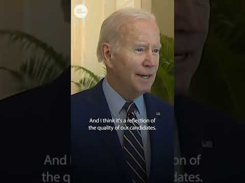 Biden congratulates Democrats on holding Senate: 'Bigger the number, the better' | USA TODAY #Shorts