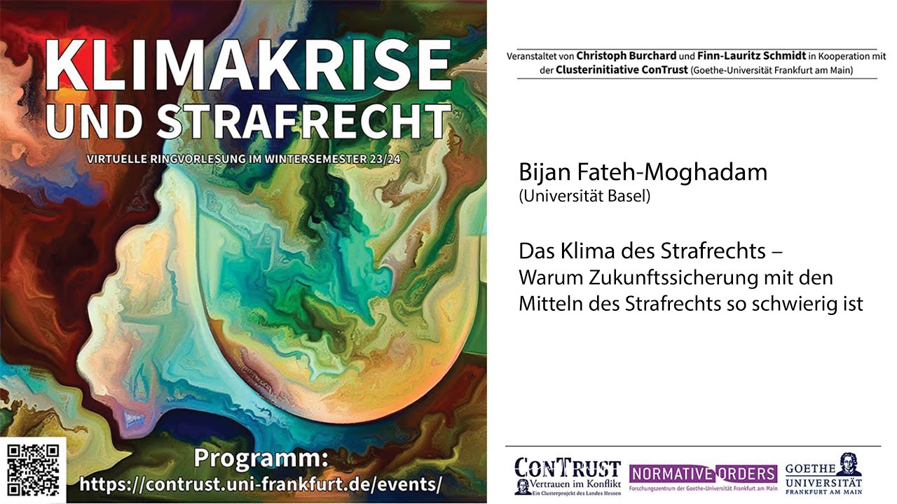Das Klima des Strafrechts – Warum Zukunftssicherung mit den Mitteln des Strafrechts so schwierig ist