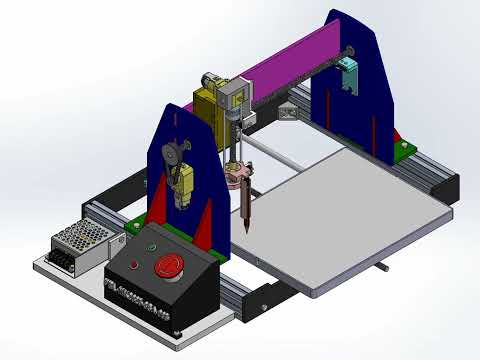 MK20253SA005 Desain Mesin Cartesian kendali semi automatis