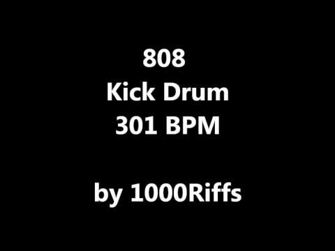 808 Kick Bass Drum 301 BPM - Beats Per Minute