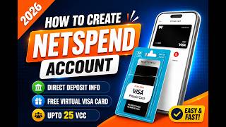 How to Create a Netspend Account in 2026 | Get Free Virtual Visa Card & Direct Deposit