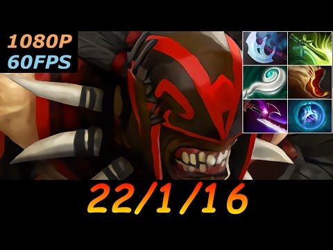 Dota 2 Bloodseeker Pro 22/1/16 (Kills/Deaths/Assists) Top MMR 865 GPM Ranked Full Gameplay