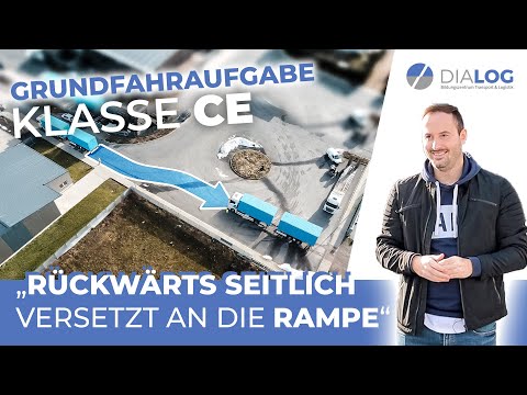 Reversing to the ramp | Basic driving maneuver for Class CE tandem trailer explained | DIALOG BZ