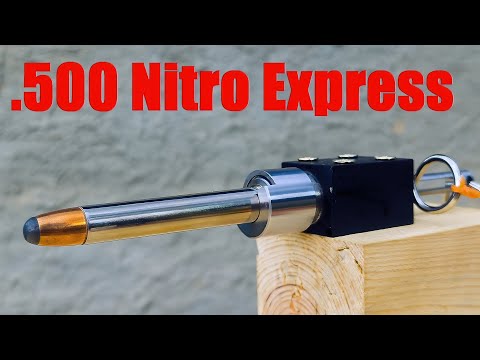 Exploding OUTSIDE a Gun BARREL. .500 Nitro Express 🐘🐘 🐘  Elephant Ammo 🐘 🐘 🐘