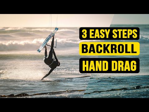 How to Backroll Hand Drag | 3 Easy Steps | Kiteboarding SA Masterclass