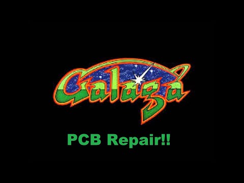 1981 Midway Mfg. Galaga Arcade PCB Repair  -   3\13\21