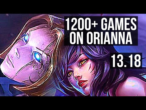 ORIANNA vs AHRI (MID) | 3/0/6, 1200+ games | KR Master | 13.18