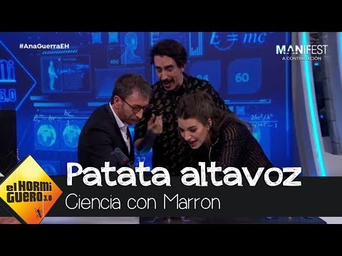 Ana Guerra descubre la revolución de la música: la patata altavoz - El Hormiguero 3.0