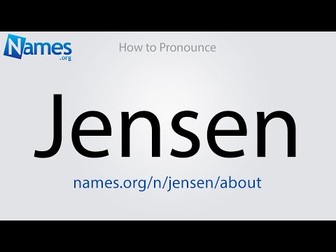 How to Pronounce Jensen