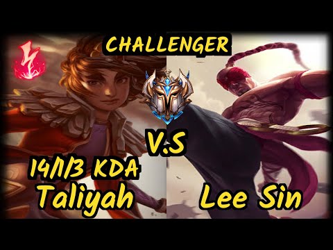 1907 FB Kirei (TALIYAH) vs LEE SIN - 14/1/3 KDA JUNGLE CHALLENGER GAMEPLAY - EUW