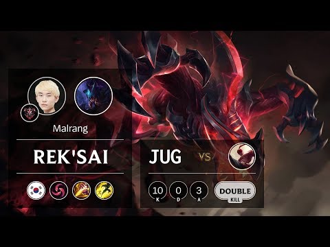 Rek'Sai Jungle vs Lee Sin - KR Grandmaster Patch 10.2