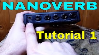 Video thumbnail for Alesis Nanoverb how to mix by MORE BASS (Oldschool Johnny)