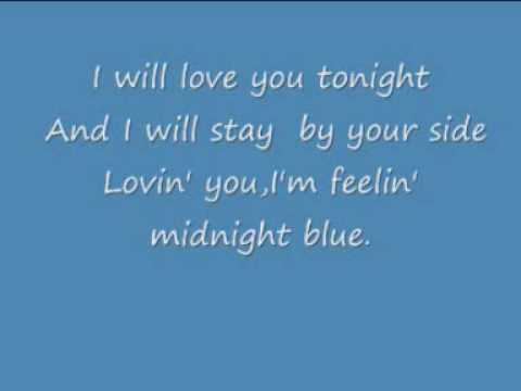Midnight blue with lyrics by ELO