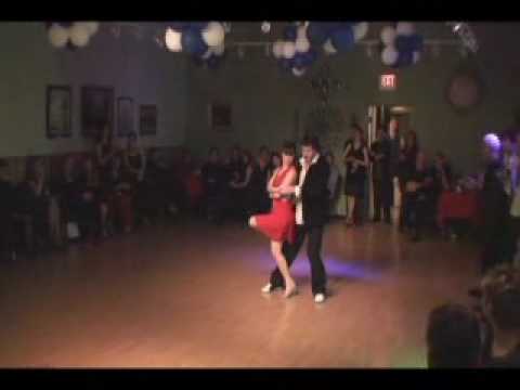  Fabian Salas  and  Carolina del Rivero  are  dancing  to  the  tango  "  Milonga Tres  "