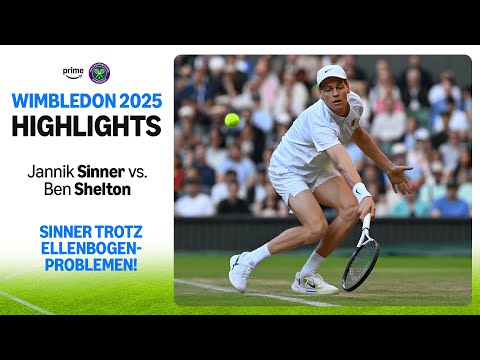 Jannik Sinner - Ben Shelton | Viertelfinale – Wimbledon 2025 | Highlights