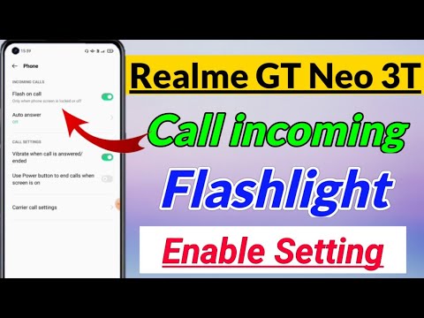 Realme GT Neo 3T me flashlight setting kaise kare | Realme GT Neo 3t flashlight setting