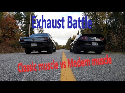 Exhaust Battle: Classic muscle vs Modern muscle