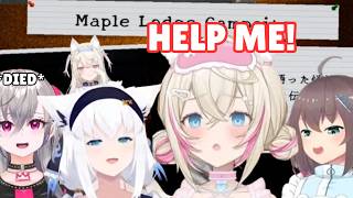 Fubuki and Matsuri Try to Help Mococo That Got Lost in Haunted Camp【Phasmophobia】