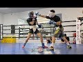 VEGAS GYM WARS! FRANCISCO ESPARZA VS. NINO DELGADO - SPARRING SESSION